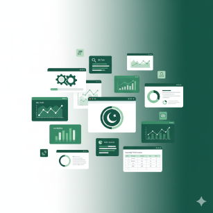 Overview of SEO, guest posting, backlink and web design services dashboard